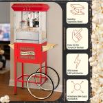 Perfect Popcorn Machine with Cart and Stainless Steel