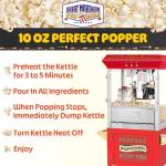 Perfect Popcorn Machine with Cart and Stainless Steel