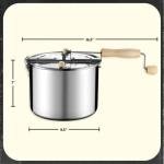 Stainless Steel Stove Top Popcorn Popper