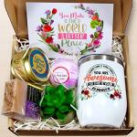 Unique Gift Box: Wine Tumbler & Scented Candle