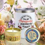 Unique Gift Box: Wine Tumbler & Scented Candle