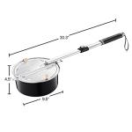 Stainless Steel Campfire Popcorn Popper- 4 quarts