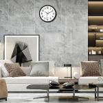 Foxtop Black Silent Non-Ticking 12" Battery-Operated Wall Clock