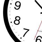 Foxtop Black Silent Non-Ticking 12" Battery-Operated Wall Clock