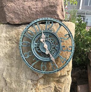 Waterproof Outdoor/Indoor Wall Clock - 12 Inch Silent