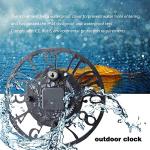 Waterproof Outdoor/Indoor Wall Clock - 12 Inch Silent