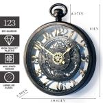 AYRELY® 13IN Decorative 3D Steampunk Large Wall Clock