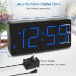 Seniors Alarm Clock with Big Numbers and USB Port