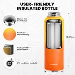 40 oz Insulated Stainless Steel Water Bottle