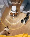Garfeur Cat Food Dispenser for Two Cats