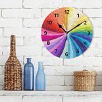 Rainbow Wall Clocks for Bedroom and Kitchen Decor