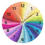 Rainbow Wall Clocks for Bedroom and Kitchen Decor