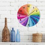 Rainbow Wall Clocks for Bedroom and Kitchen Decor