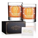 10th Anniversary Whiskey Glass Gift Set