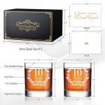 10th Anniversary Whiskey Glass Gift Set
