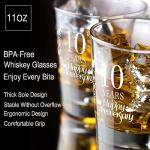 10th Anniversary Whiskey Glass Gift Set