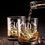 10th Anniversary Whiskey Glass Gift Set