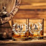 10th Anniversary Whiskey Glass Gift Set