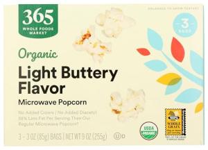 Organic Light Butter Microwave Popcorn - 9 Ounce