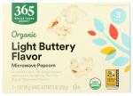 Organic Light Butter Microwave Popcorn - 9 Ounce