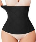 Nebility Women's Black Tummy Control Waist Cincher