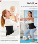 Nebility Women's Black Tummy Control Waist Cincher