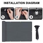 Charcoal Balcony Fence Cover for Privacy and Protection