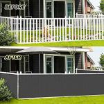 Charcoal Balcony Fence Cover for Privacy and Protection