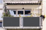 Charcoal Balcony Fence Cover for Privacy and Protection