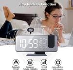 Hanaix Projection Alarm Clock with USB Charger Port