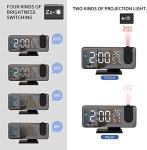 Hanaix Projection Alarm Clock with USB Charger Port