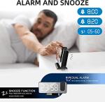 Hanaix Projection Alarm Clock with USB Charger Port