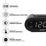 SHARP Digital Alarm Clock - AccuSet Auto Smart Technology