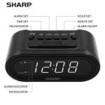SHARP Digital Alarm Clock - AccuSet Auto Smart Technology