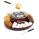 Tabletop Electric S'mores Maker with Roasting Sticks - Brown