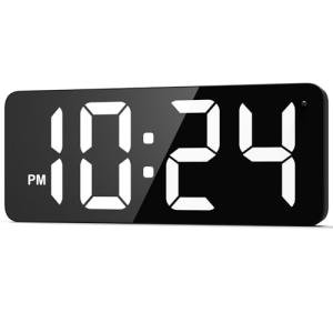 Modern LED Wall Clock with Anti-Reflective Display
