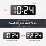 Modern LED Wall Clock with Anti-Reflective Display
