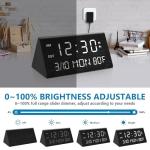 Wooden Digital Alarm Clock with Dimmer
