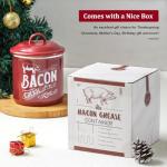 Bacon Grease Saver Container with Fine Strainer