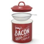Bacon Grease Saver Container with Fine Strainer