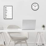 10" SHARP Wall Clock - Silent Non Ticking