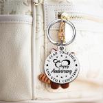 Levole 1 Year Anniversary Keychain Gift Set for Couple
