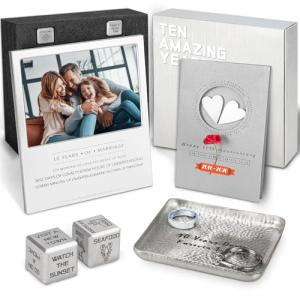 10th Anniversary Tin Gift Set for Couples