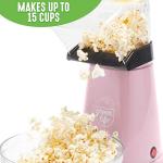 Electric Popcorn Maker - Pink, Easy One Switch