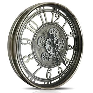 Industrial Steampunk Wall Clock for Living Room Decor