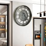 Industrial Steampunk Wall Clock for Living Room Decor