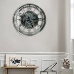 Industrial Steampunk Wall Clock for Living Room Decor