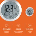 MARATHON 8-Inch Round Digital Wall Clock - Gift Idea