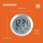 MARATHON 8-Inch Round Digital Wall Clock - Gift Idea