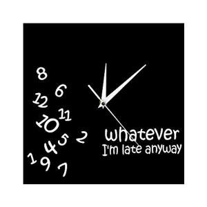 Geeky Days Late Anyway Square Wall Clock Funny